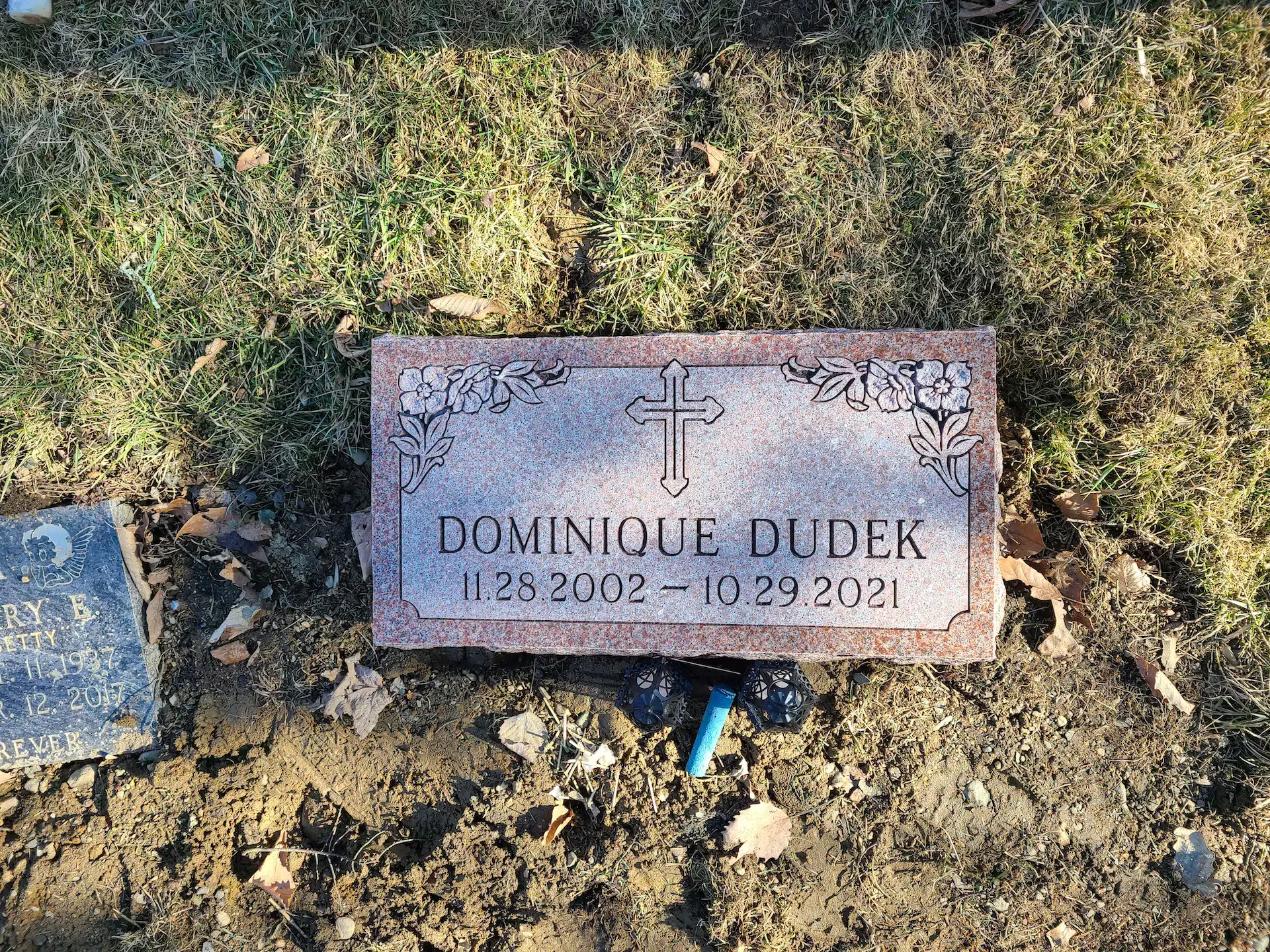 Granite Grave Marker (local) hand-carved by Marker Finder in NJ — image 3