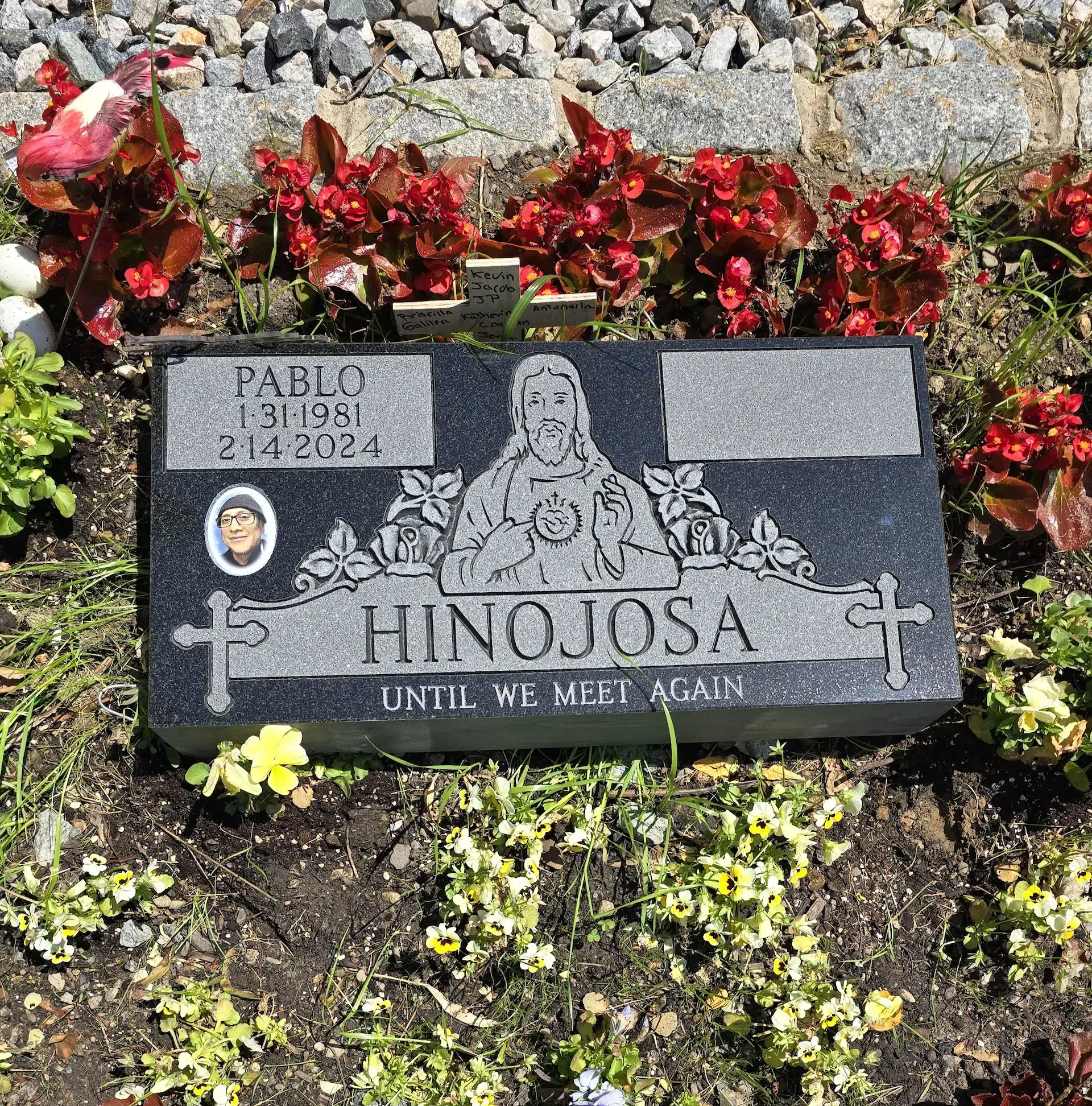 Granite Grave Marker (local) hand-carved by Marker Finder in NJ — image 3
